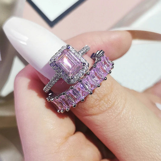 Sheyla Pink Ring Set