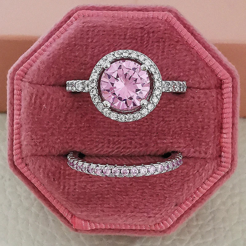 Sierra Pink Ring Set