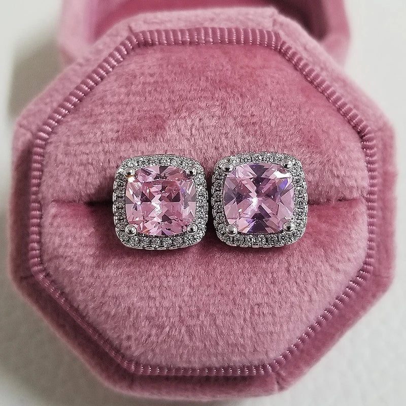 Ira Stud Earrings Pink