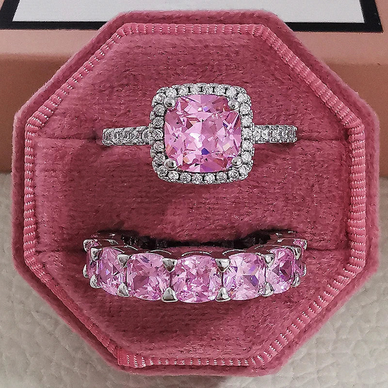 Rey Ring Set - Pink