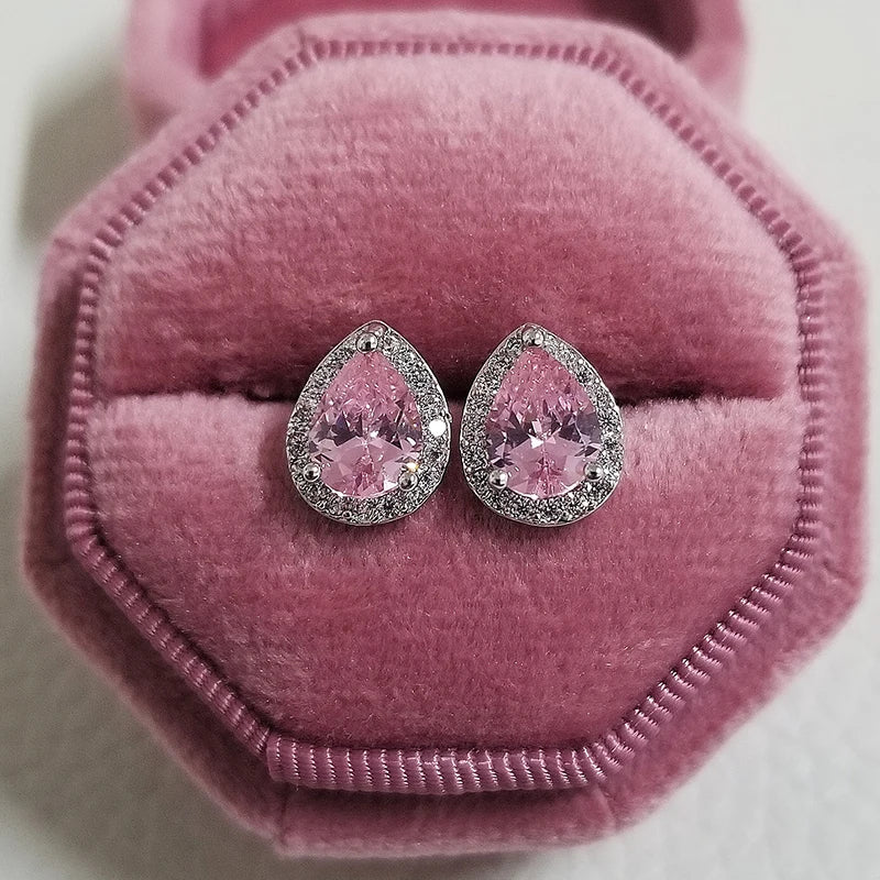 Anna Stud Earrings Pink