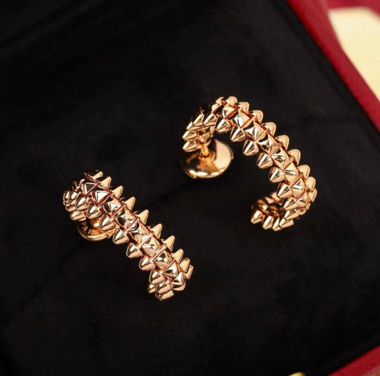 Spike Golden Earrings