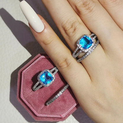 Alya Ring Set - Blue